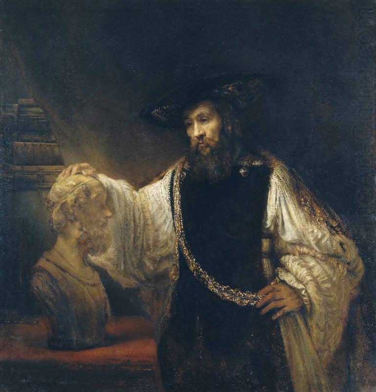 Rembrandt van rijn Aristotle Contemplating a Bust of Homer china oil painting image